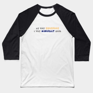 Midnight Rain Baseball T-Shirt